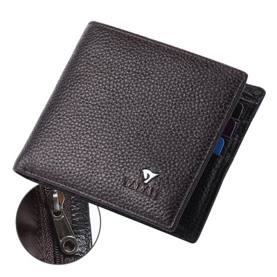 Мъжки ежедневен кожен портфейл - няколко модела в черен цвят
