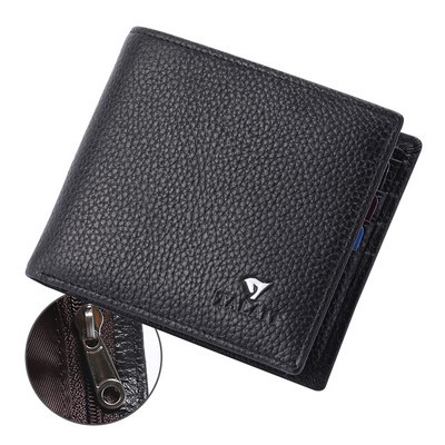 Мъжки ежедневен кожен портфейл - няколко модела в черен цвят