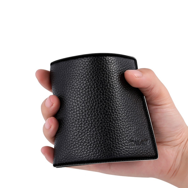 Мъжки ежедневен кожен портфейл - няколко модела в черен цвят 