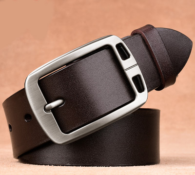 Muški remen od čiste kože sa metalnom kopčom