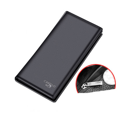 Дълъг мъжки портфейл от еко кожа в два цвята