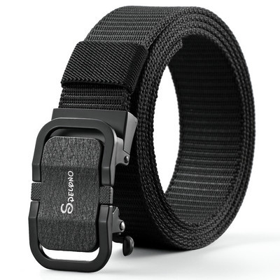 Мъжки текстилен колан с метална катарама