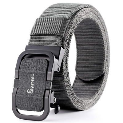 Мъжки текстилен колан с метална катарама