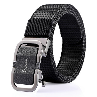 Мъжки текстилен колан с метална катарама