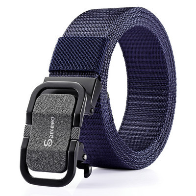 Мъжки текстилен колан с метална катарама