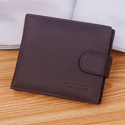 Ежедневен мъжки портфейл от еко кожа в черен и кафяв цвят - два модела