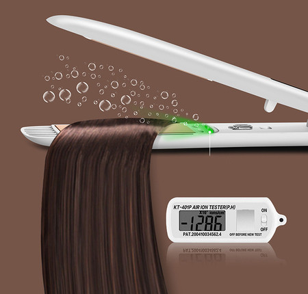 Преса за коса с йонизация AARHUS за изправяне и къдрене