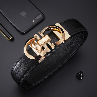 Модерен мъжки колан от еко кожа в два модела