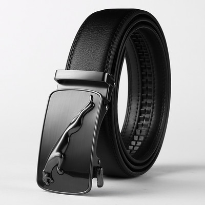 Черен мъжки колан от еко кожа в няколко модела