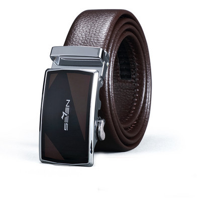 Мъжки модерен колан от еко кожа с метална катарама