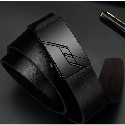 Модерен мъжки колан от еко кожа с различни катарами