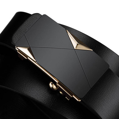 Модерен мъжки колан от еко кожа с различни катарами