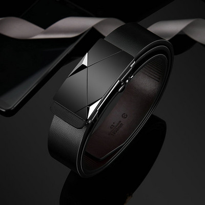 Модерен мъжки колан от еко кожа с различни катарами