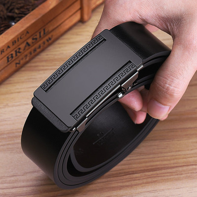 Модерен мъжки колан от еко кожа с различни катарами