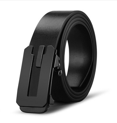 Модерен мъжки колан от еко кожа с различни катарами