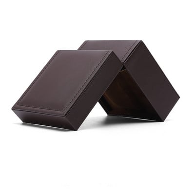 Stilingas laikrodžio dėklas pagamintas iš eko odos