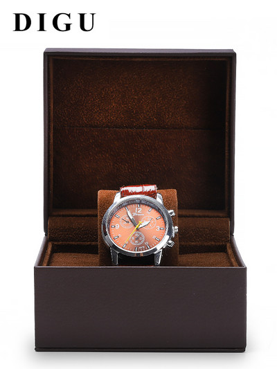 Stylish watch case made of eco leather