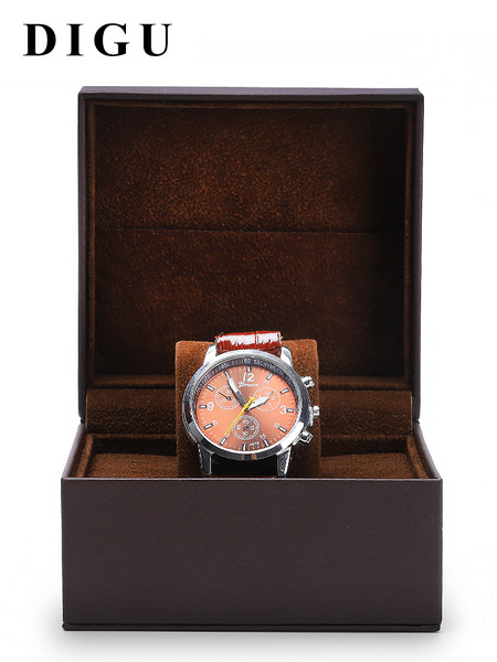 Stilingas laikrodžio dėklas pagamintas iš eko odos