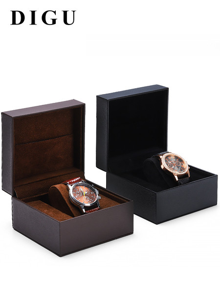 Stilingas laikrodžio dėklas pagamintas iš eko odos