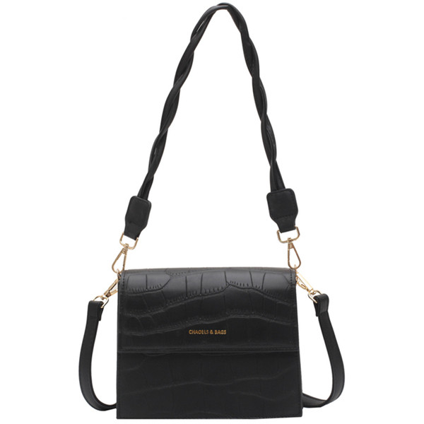 Дамска модерна чанта от еко кожа с къса и дълга дръжка