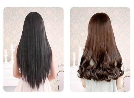 Paspauskite garbanotiems arba tiesiems plaukams formuoti su reguliuojama temperatūra