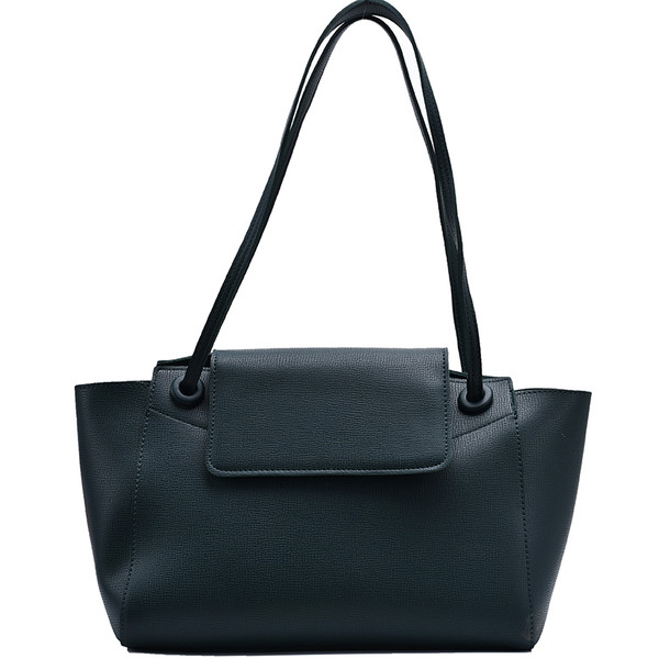 Кожена дамска чанта с две дръжки от еко кожа в пет цвята