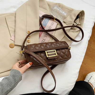 Нов модел малка дамска чанта от еко кожа с дълга дръжка