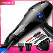 Protheus plaukų džiovintuvas su karštu ir šaltu oru juodos spalvos