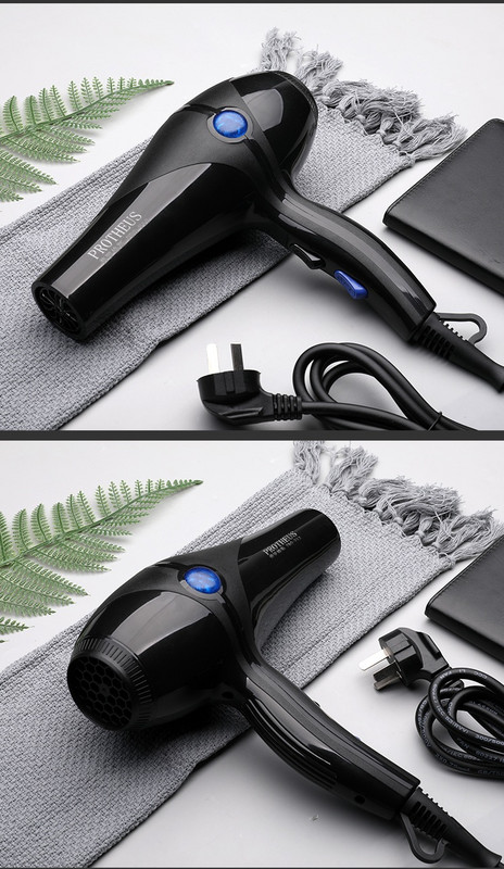 Protheus plaukų džiovintuvas su karštu ir šaltu oru juodos spalvos