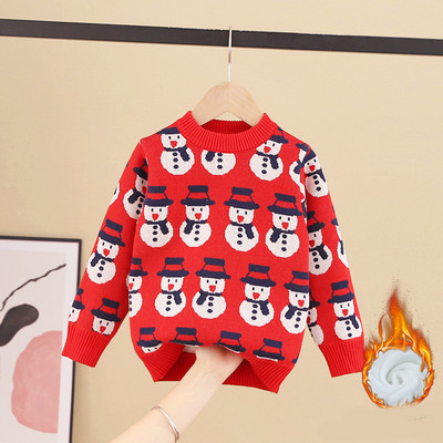 Ежедневен детски пуловер за момичета с овално деколте в няколко модела