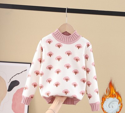 Детски зимен пуловер, подходящ за момичета в различни модели и цветове