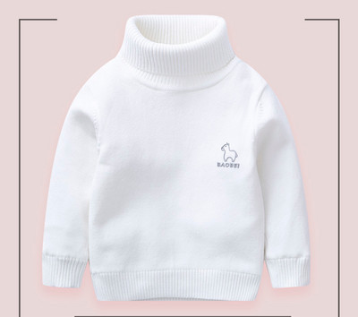 Детски зимен пуловер с бродерия в два модела