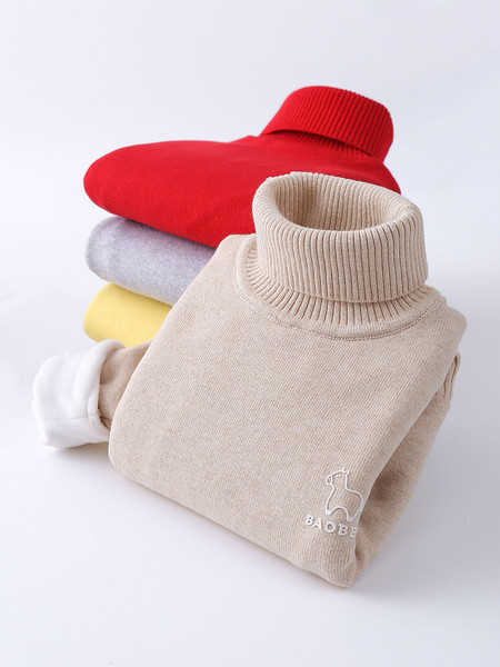 Детски зимен пуловер с бродерия в два модела