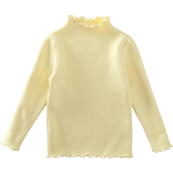 Ежедневен детски пуловер с топла подплата и висока яка