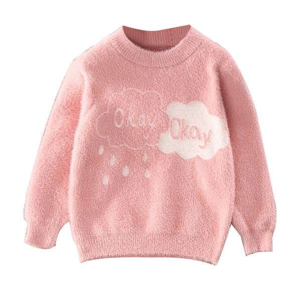 Ежедневен детски пуловер за момичета в няколко модела