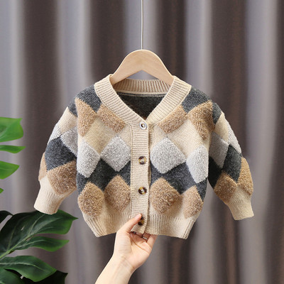 Дебел детски пуловер или жилетка за момичета