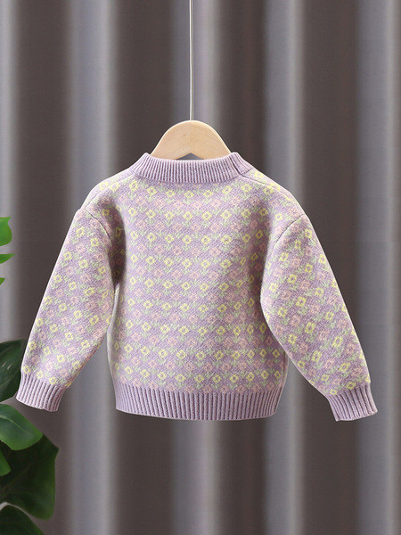 Дебел детски пуловер или жилетка за момичета 