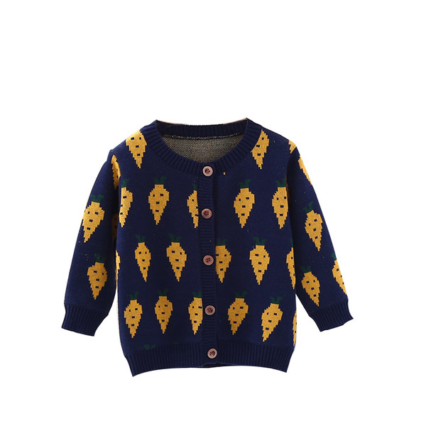 Топла детска жилетка - подходяща за момичета с интересен десен