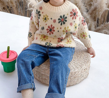 Πολύχρωμο παιδικό πουλόβερ για κορίτσια - τρία μοντέλα