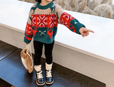 Цветен детски пуловер за момичета-три модела