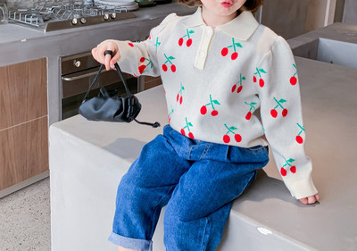 Детски пуловер за момичета в различни модели