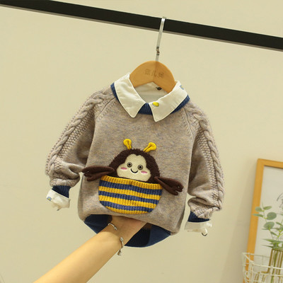 Ежедневен детски пуловер за момичета и момчета-няколко модела