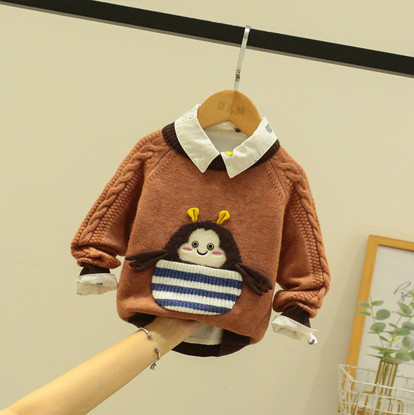 Ежедневен детски пуловер за момичета и момчета-няколко модела