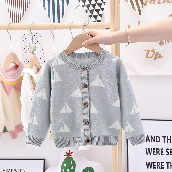 Zimski prsluk za djevojčice u plavoj i crvenoj boji sa geometrijskim oblicima