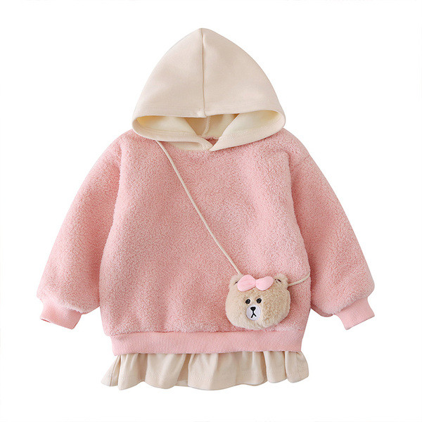 Aktualna dječja dukserica za djevojčice sa kapuljačom