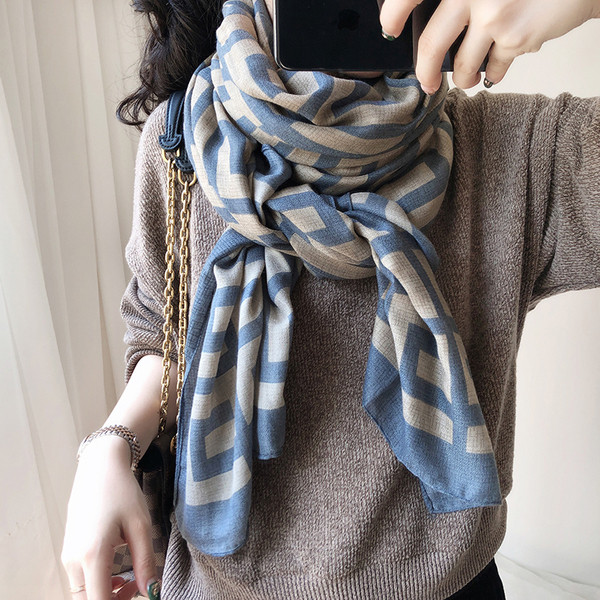 Ženski casual dugi šal u tri boje