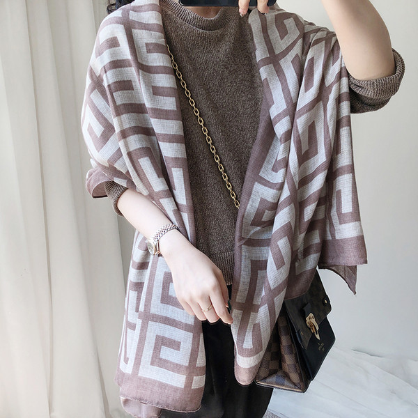 Ženski casual dugi šal u tri boje