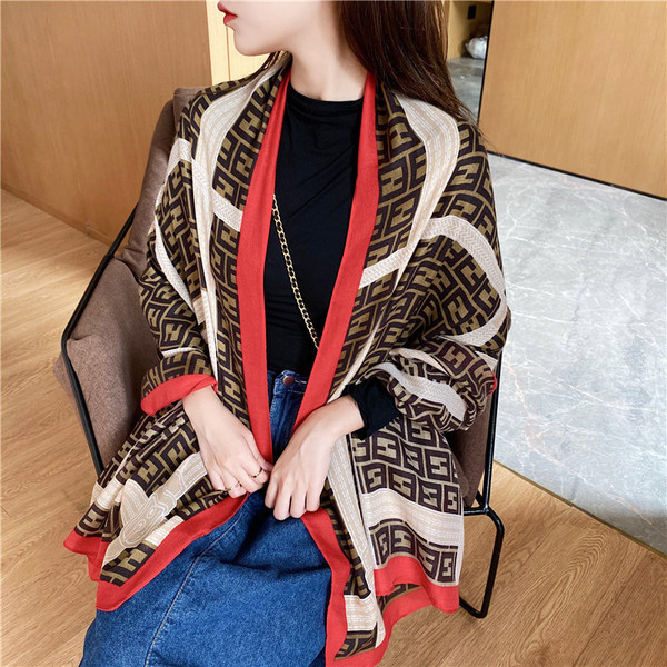 Ženski casual pamučni šal pogodan za zimu u više boja