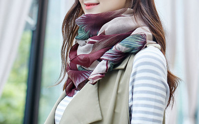 Svileni ženski šal u boji-više modela