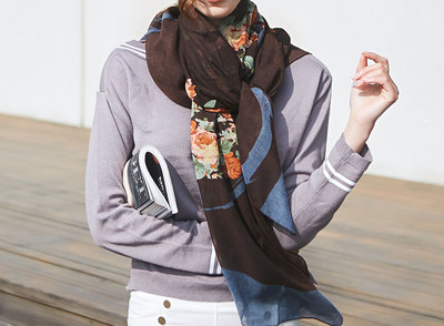 Svileni ženski šal u boji-više modela